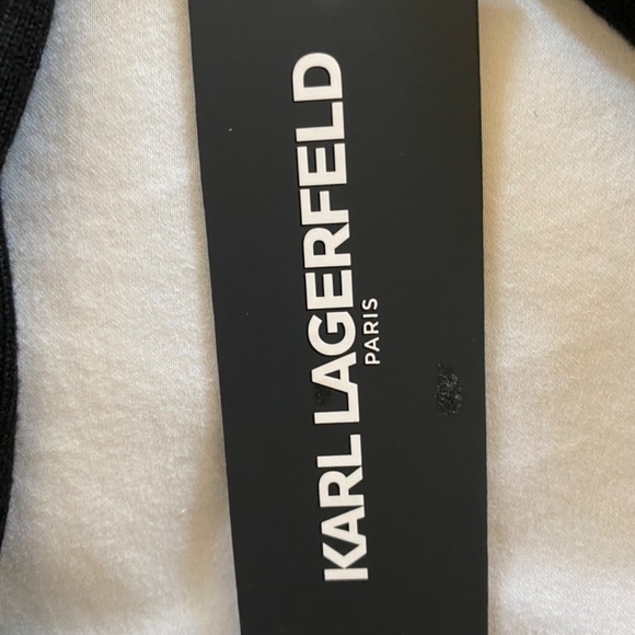 Karl Lagerfeld Paris Scalloped Trim Cardigan - Picture 10 of 11